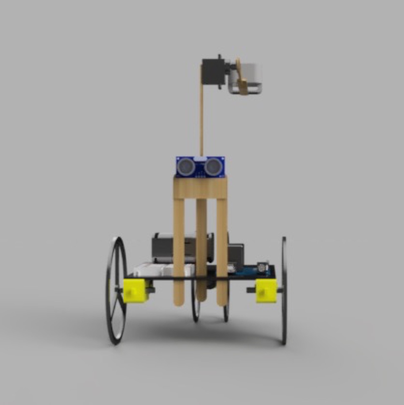 CAD render of the robot from the front