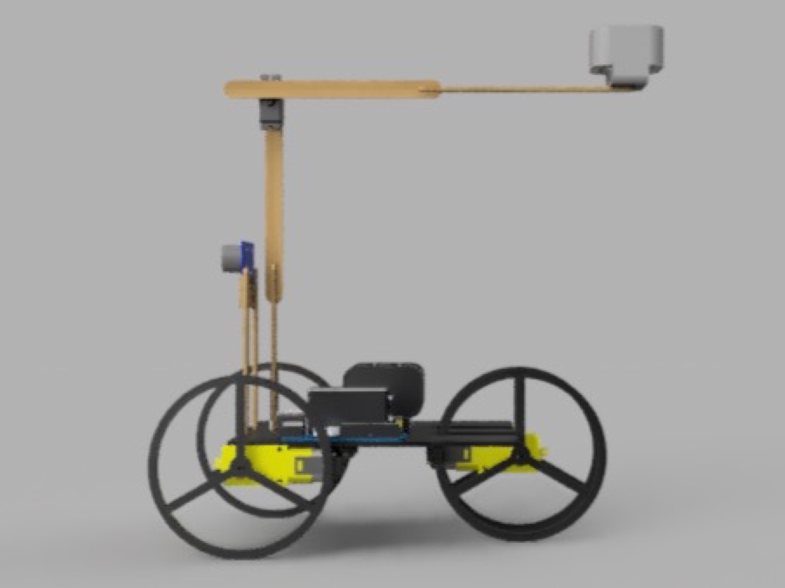 CAD render of the robot from the side