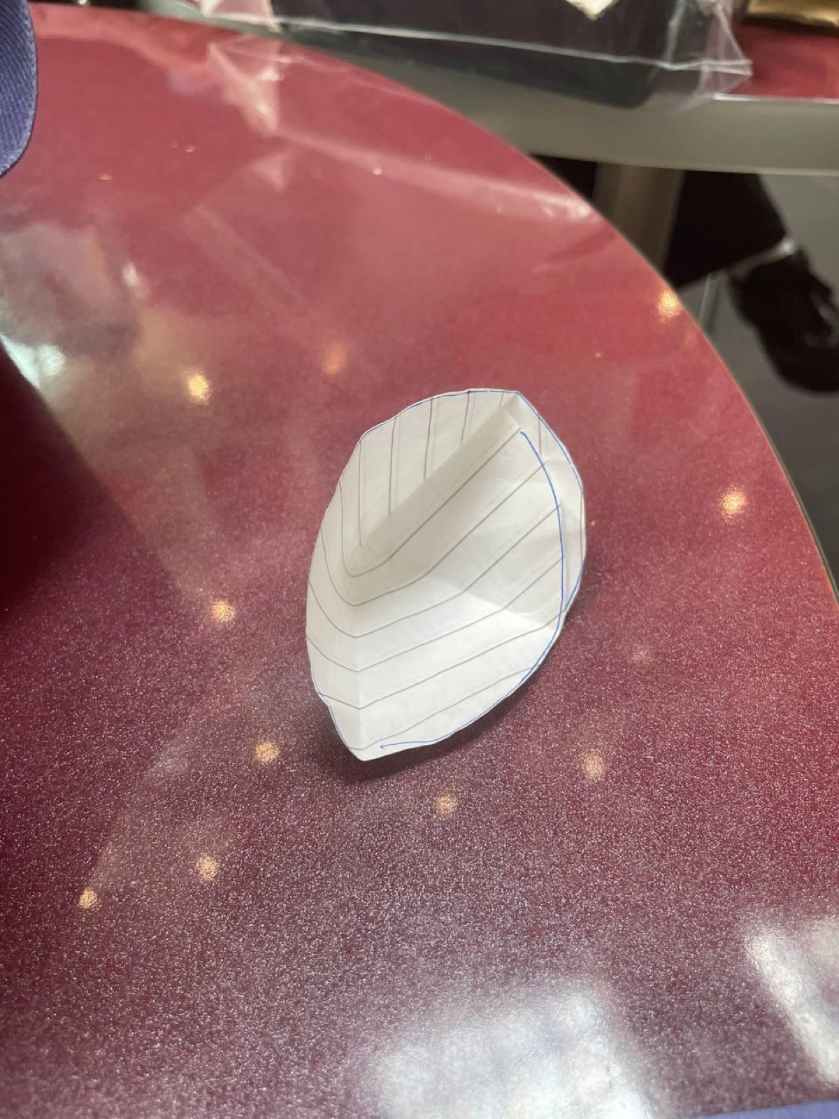 A small paper cone